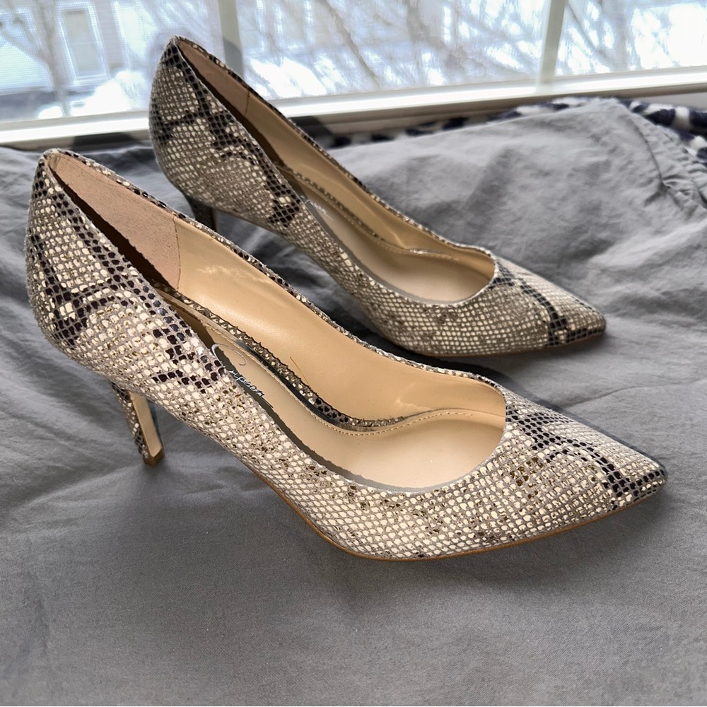 Snakeskin Patterned Heels